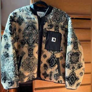 Carhartt paisley sherpa zip jacket - size Large